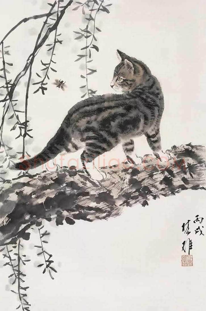 方楚雄工笔动物欣赏,很有乡土气息 | 书画资料