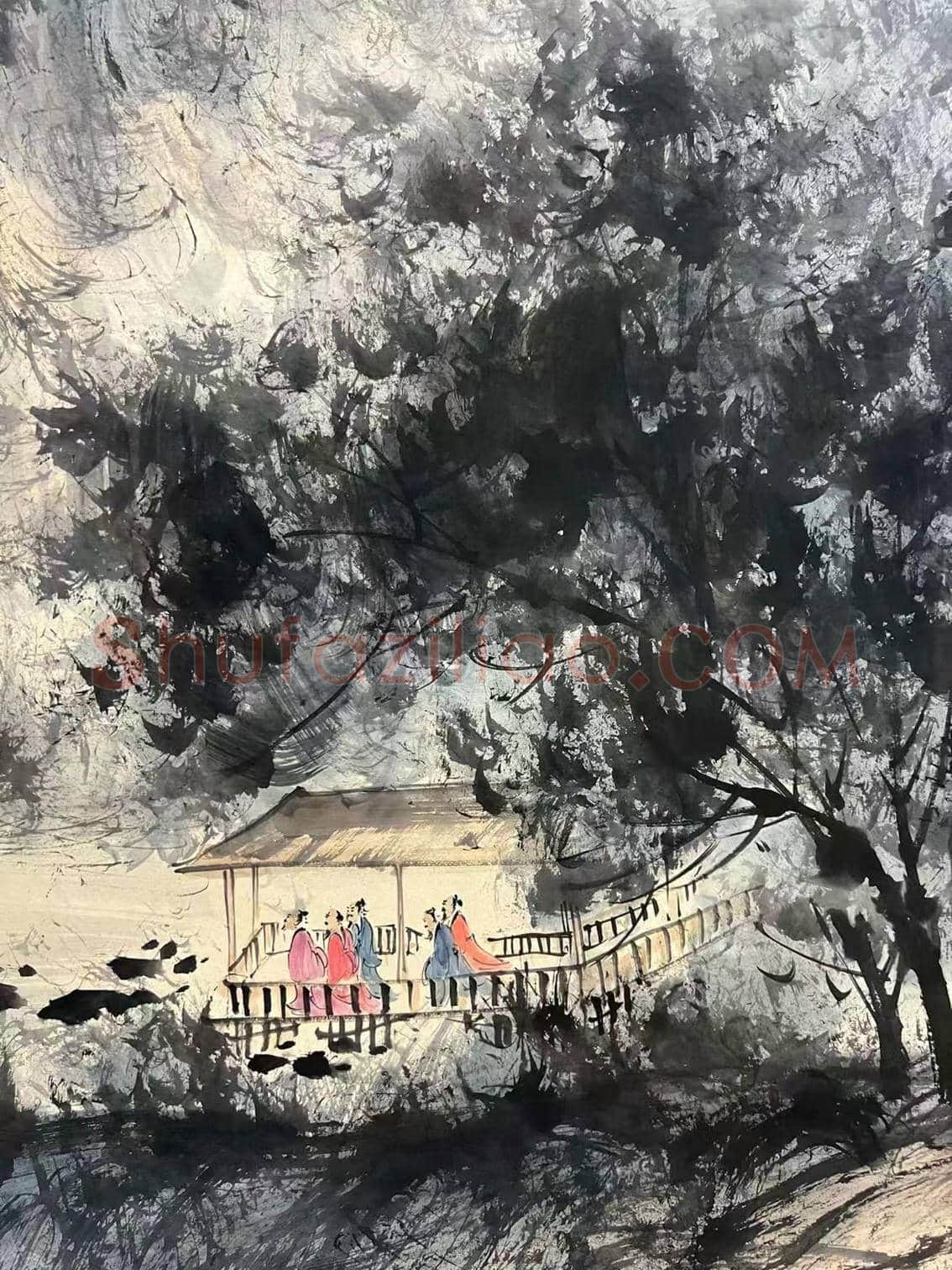 ‌登峰造极——傅抱石钜制《山高水长》 | 国画鉴赏