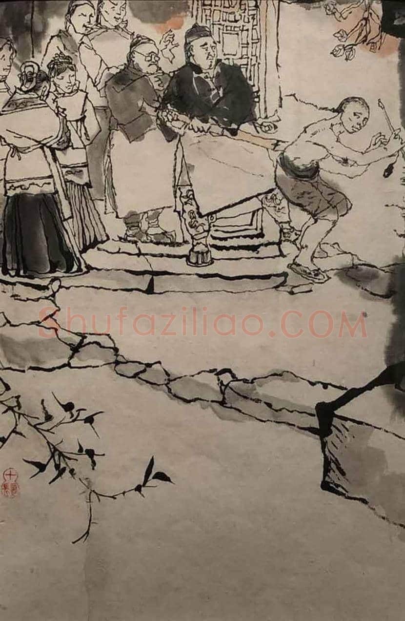 程十发绘《阿Q画传》首次回沪展出 | 书画常识