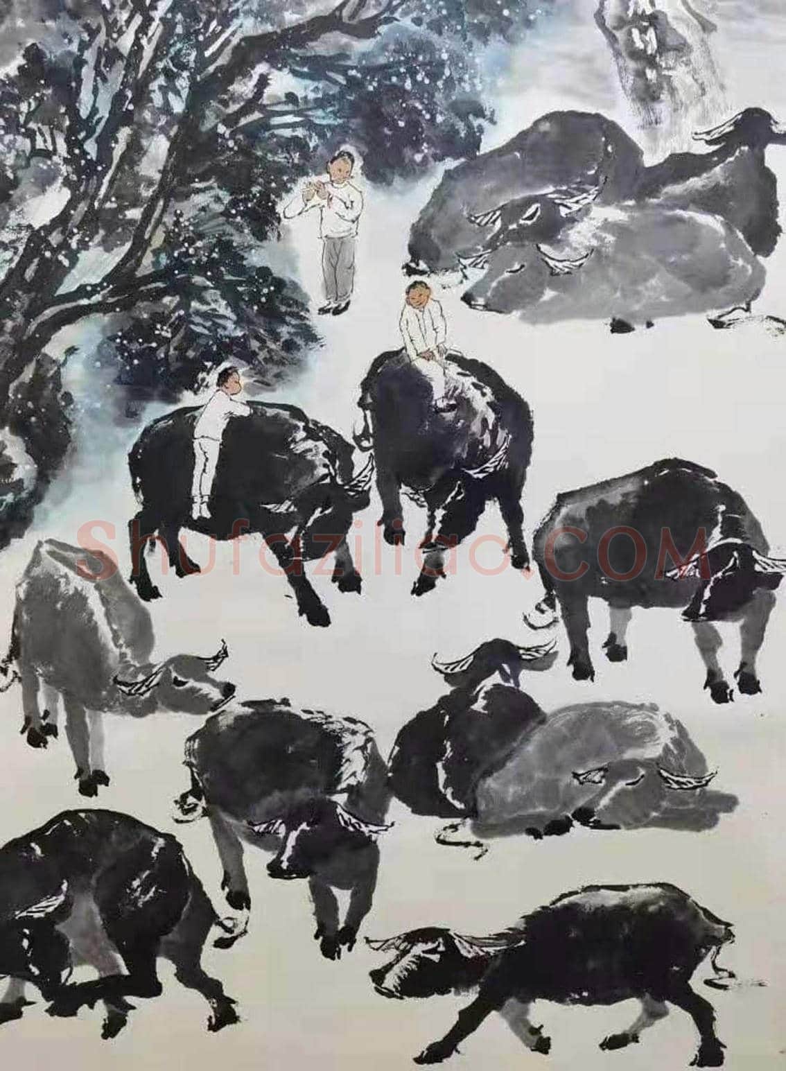 双绝合璧——李可染刘炳森《书画中堂》 | 国画作品