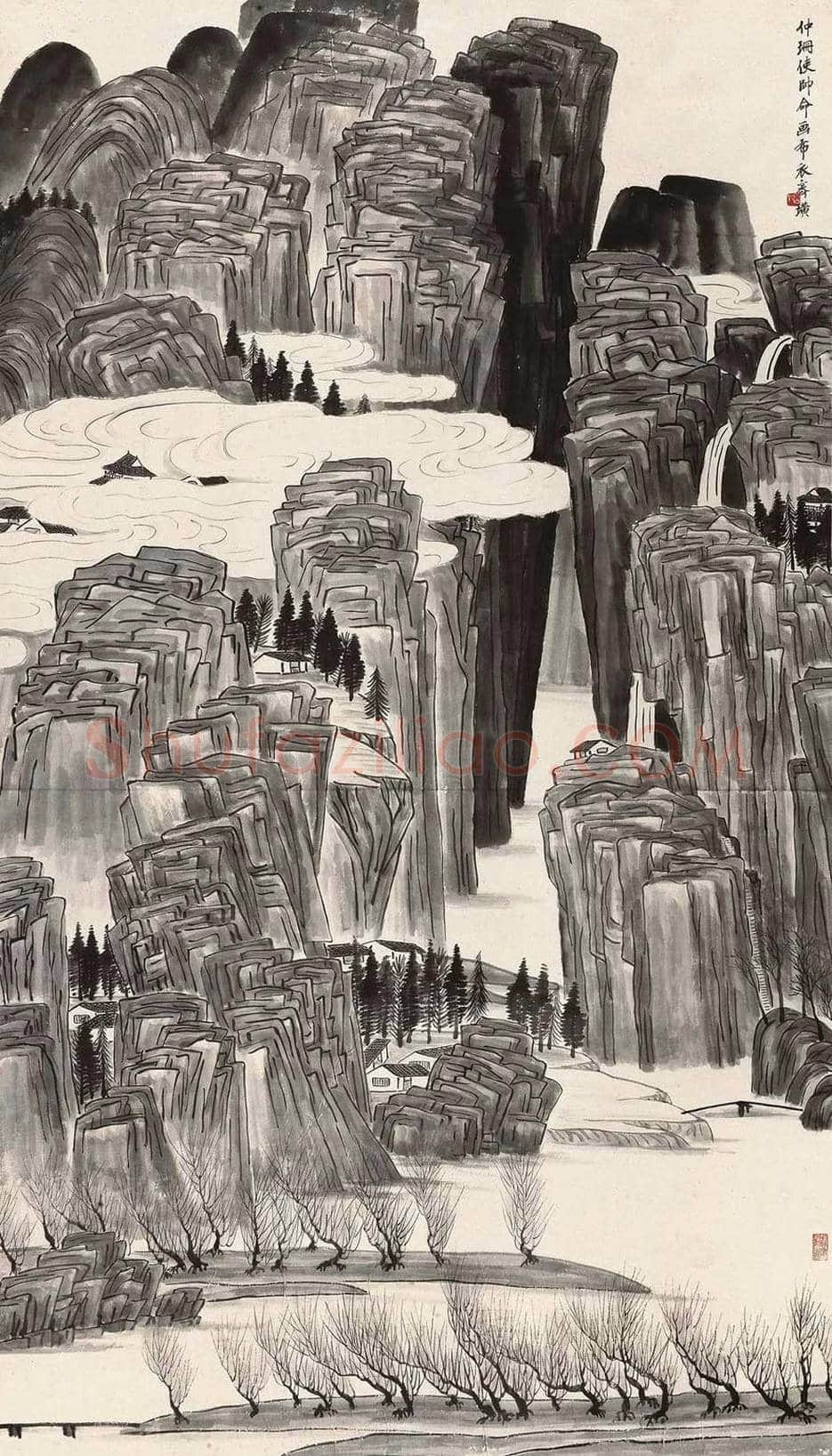 齐白石山水画成交价格Top20 | 书画资料