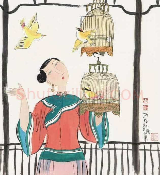 胡永凯作品欣赏-美人依旧 | 书画文摘