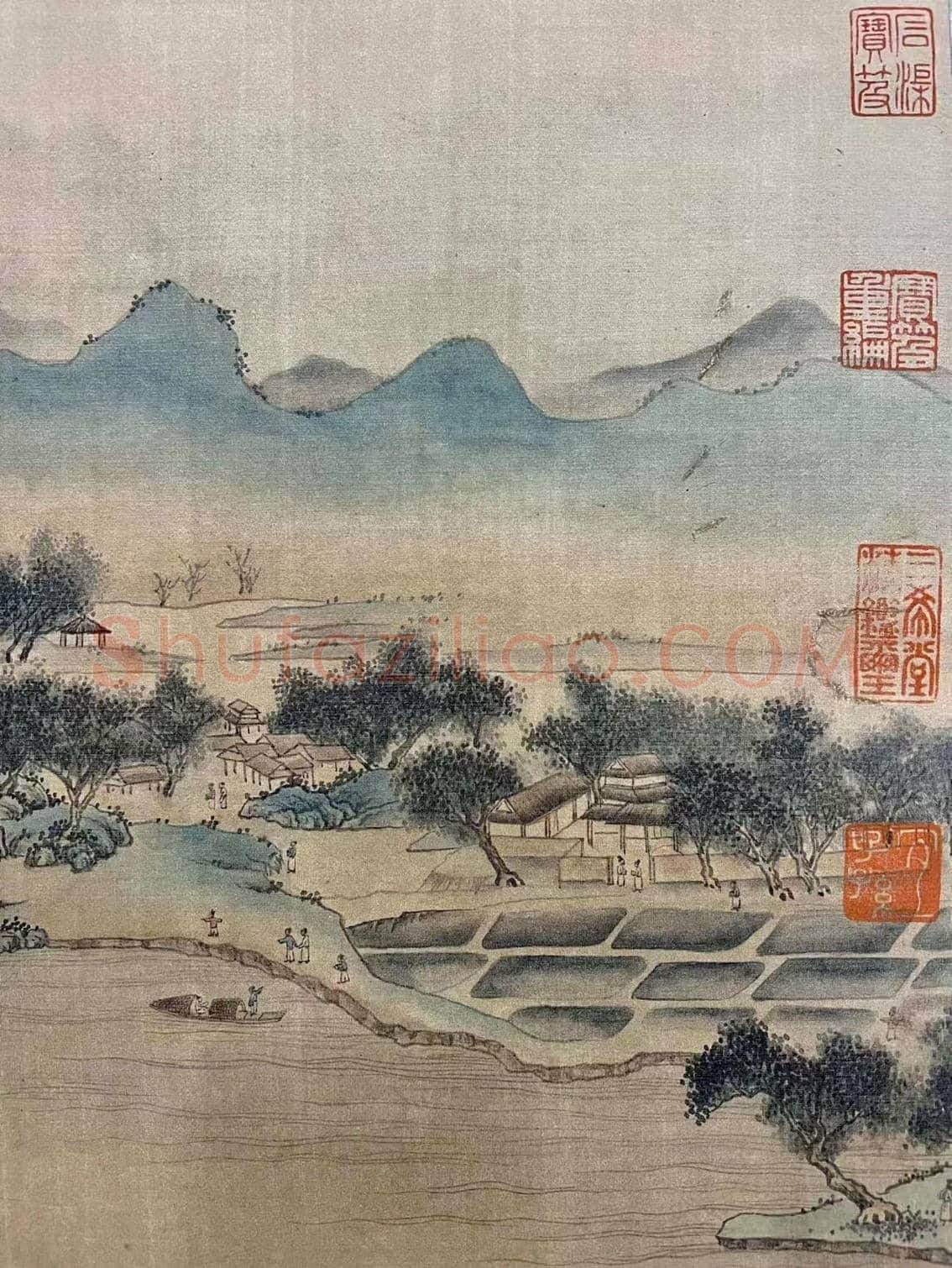金碧辉煌 富丽精工——徐扬《云山楼阁图》卷 | 国画鉴赏