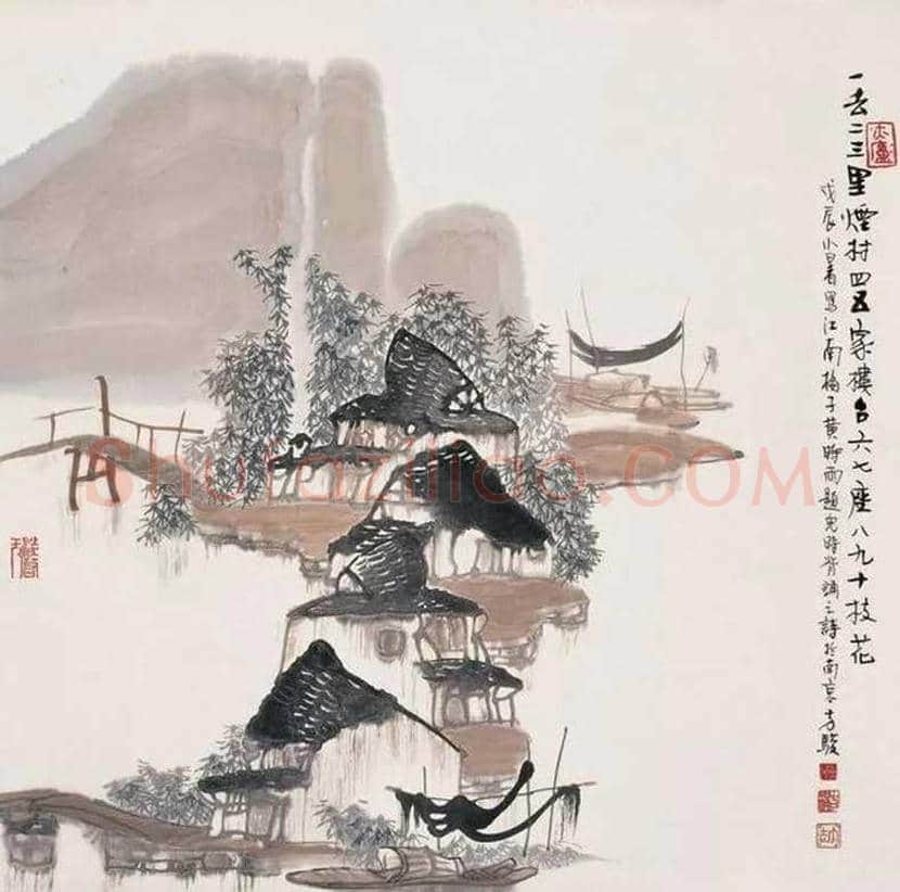 方骏山水画作品欣赏 | 书画常识