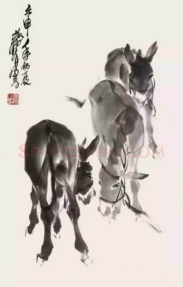 黄胄不但擅长画驴，也擅画狗 | 书画资料