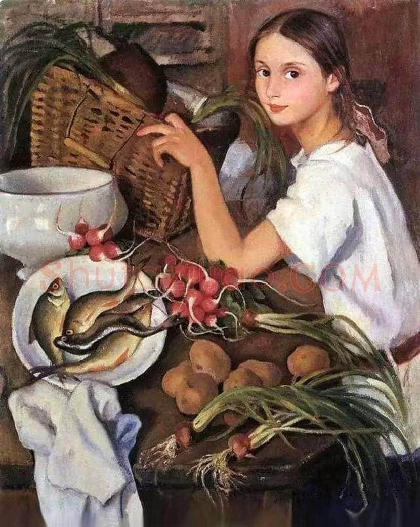 她是俄罗斯首位女画家,人美画更美! | 书画科普