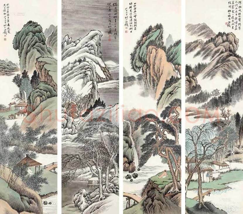 汪琨山水画作品欣赏 | 书画百科
