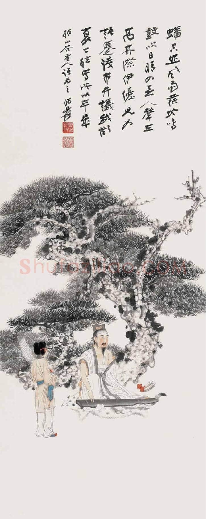 张大千高士图拍卖价格 | 书画学堂