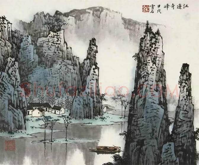 白雪石绘画作品《桂林山水》欣赏(100幅) | 书画文摘