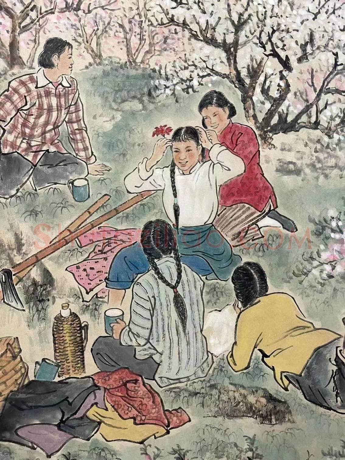 魏紫熙作品《大地回春》，时代经典 | 国画欣赏