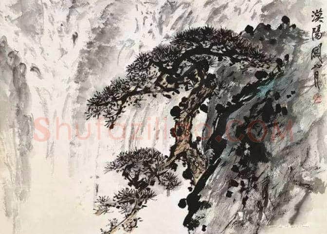 关山月画笔下的瀑布，太壮观啦！ | 书画科普