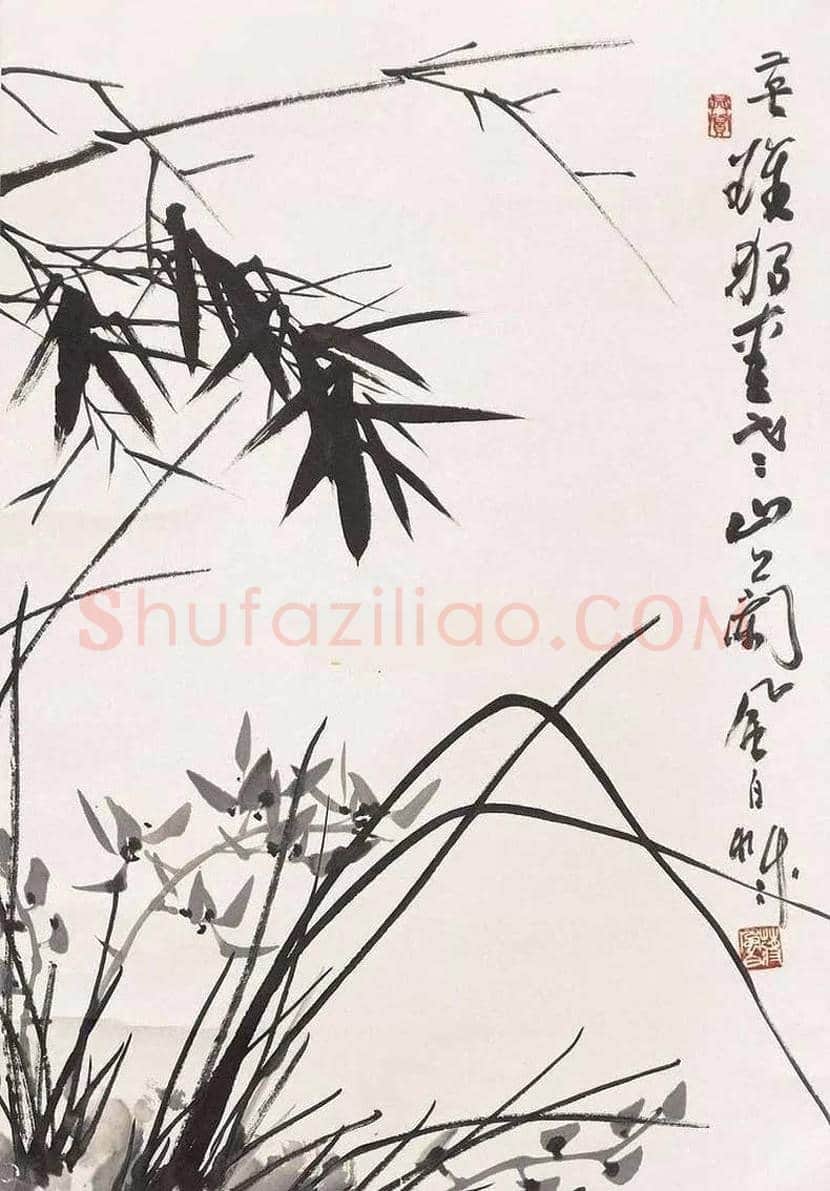 蒋风白兰竹作品欣赏 | 书画讲解