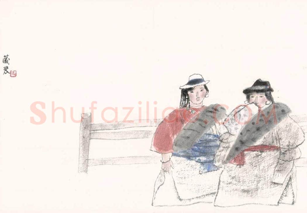 周思聪人物册页图赏 | 著名国画欣赏