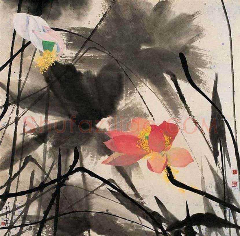 袁运甫荷花作品欣赏 | 书画讲解