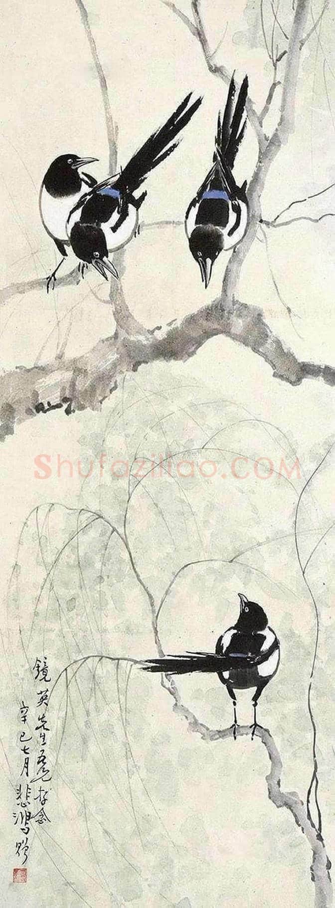 徐悲鸿国画作品欣赏 | 书画资料