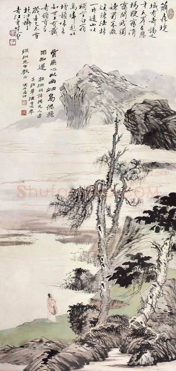 张大千高士图拍卖价格 | 书画学堂