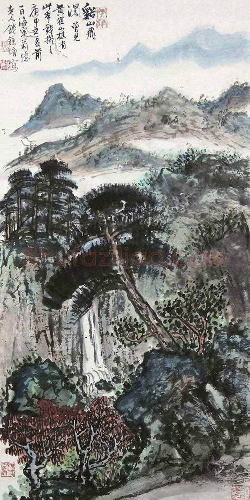 钱镜塘山水画作品欣赏 | 书画文摘