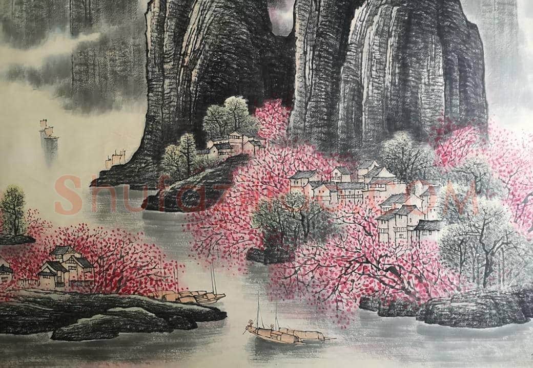 李可染丈二《漓江》，堪称旷世经典 | 国画欣赏