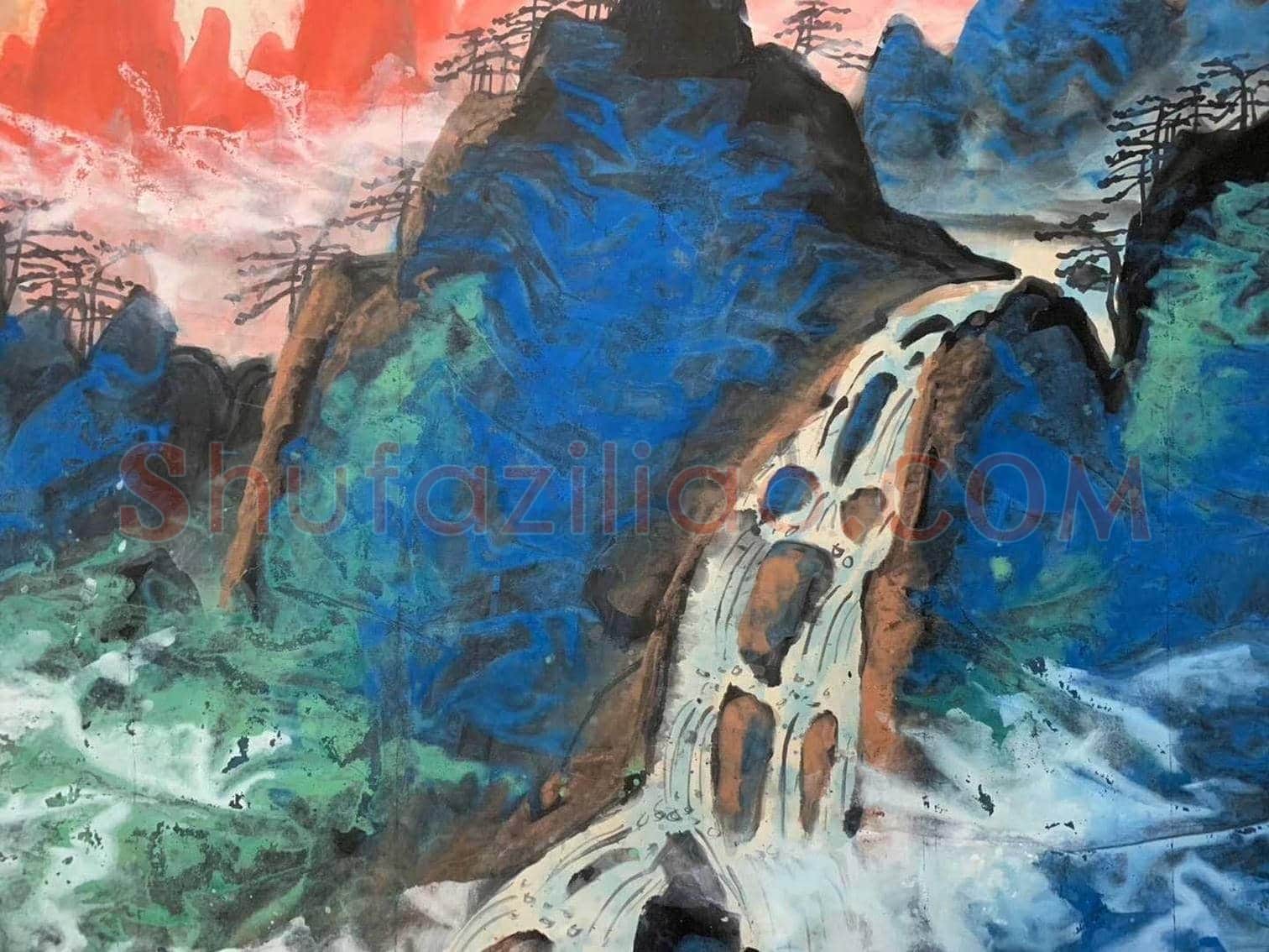 刘海粟《黄山山上万峰奇》，丈二钜制 | 国画图片