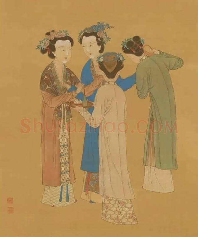 张伯驹旧藏明代唐寅《王蜀宫妓图》 | 书画常识