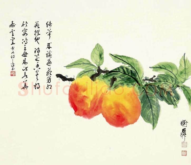 这二十位名家画的寿桃，精彩纷呈！ | 书画资料