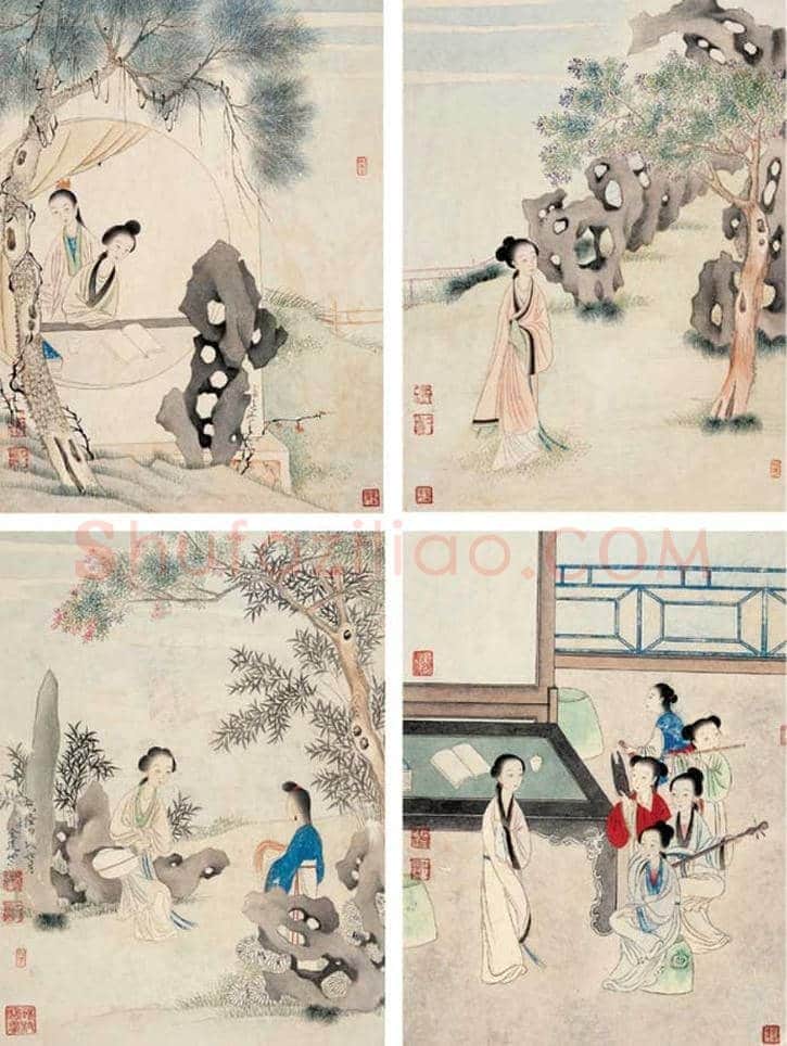 金廷标绘画作品欣赏 | 书画资料