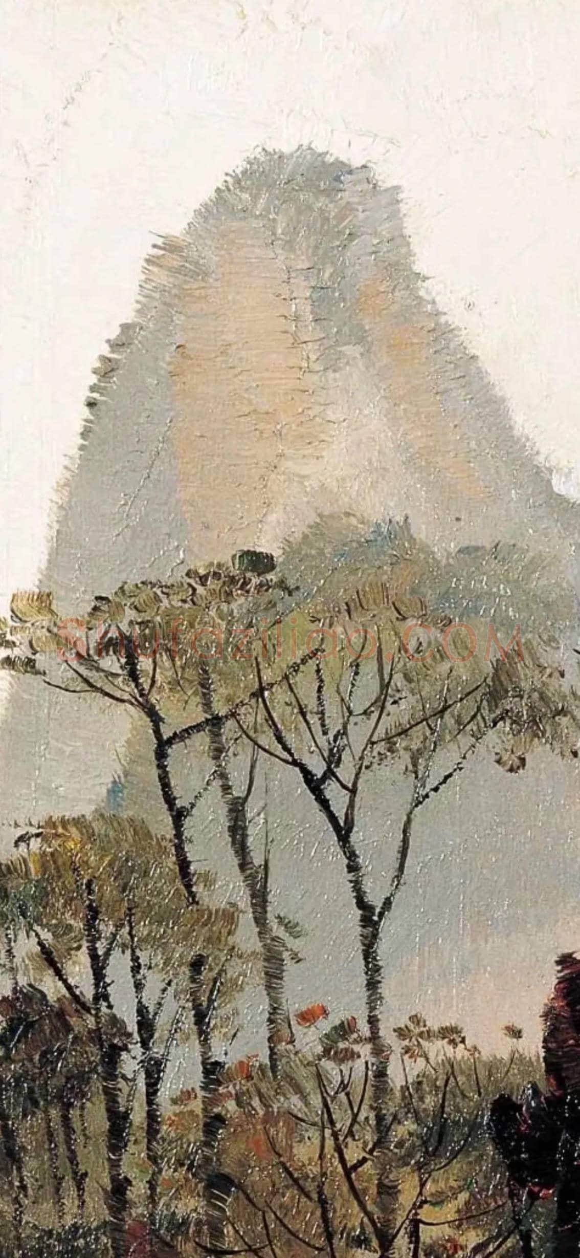吴冠中《桂林山村》欣赏 | 书画学堂