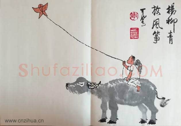 李可染的牛,共8幅!名人字画网有点牛! | 国画作品