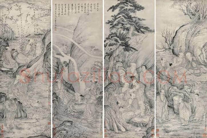 石涛作品成交价格，石涛山水画多少钱一平尺？ | 书画文摘