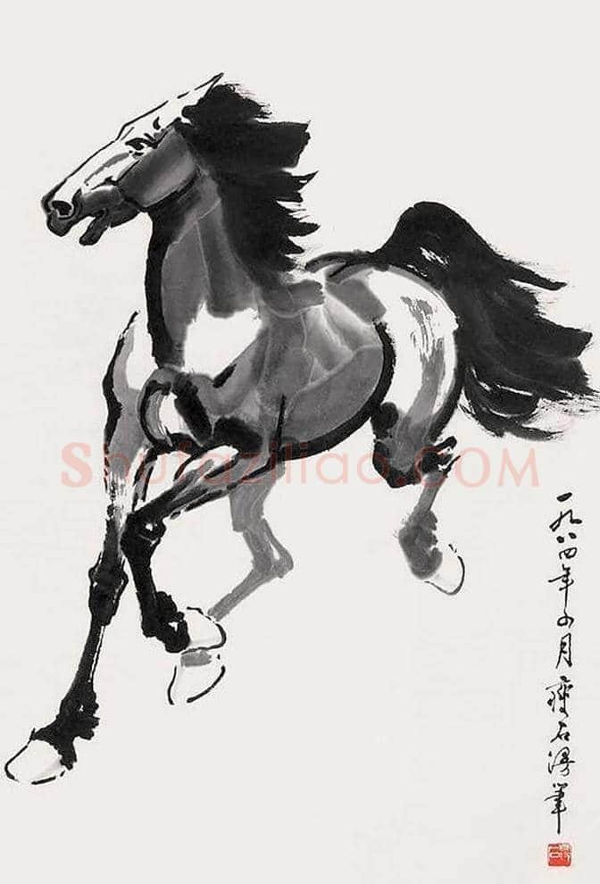 尹瘦石画马作品欣赏 | 书画资料