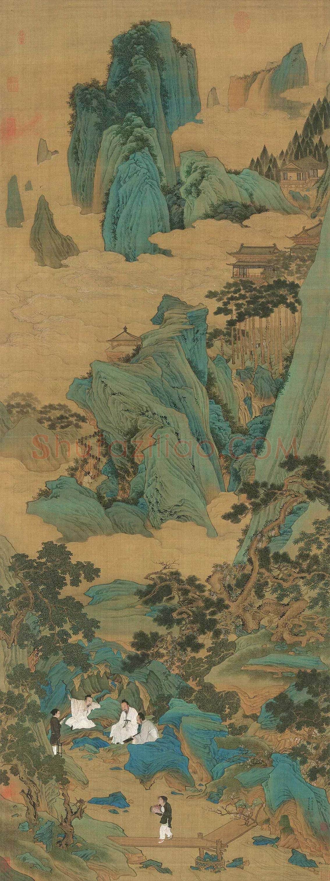 仇英·仙山与桃源 | 书画文摘