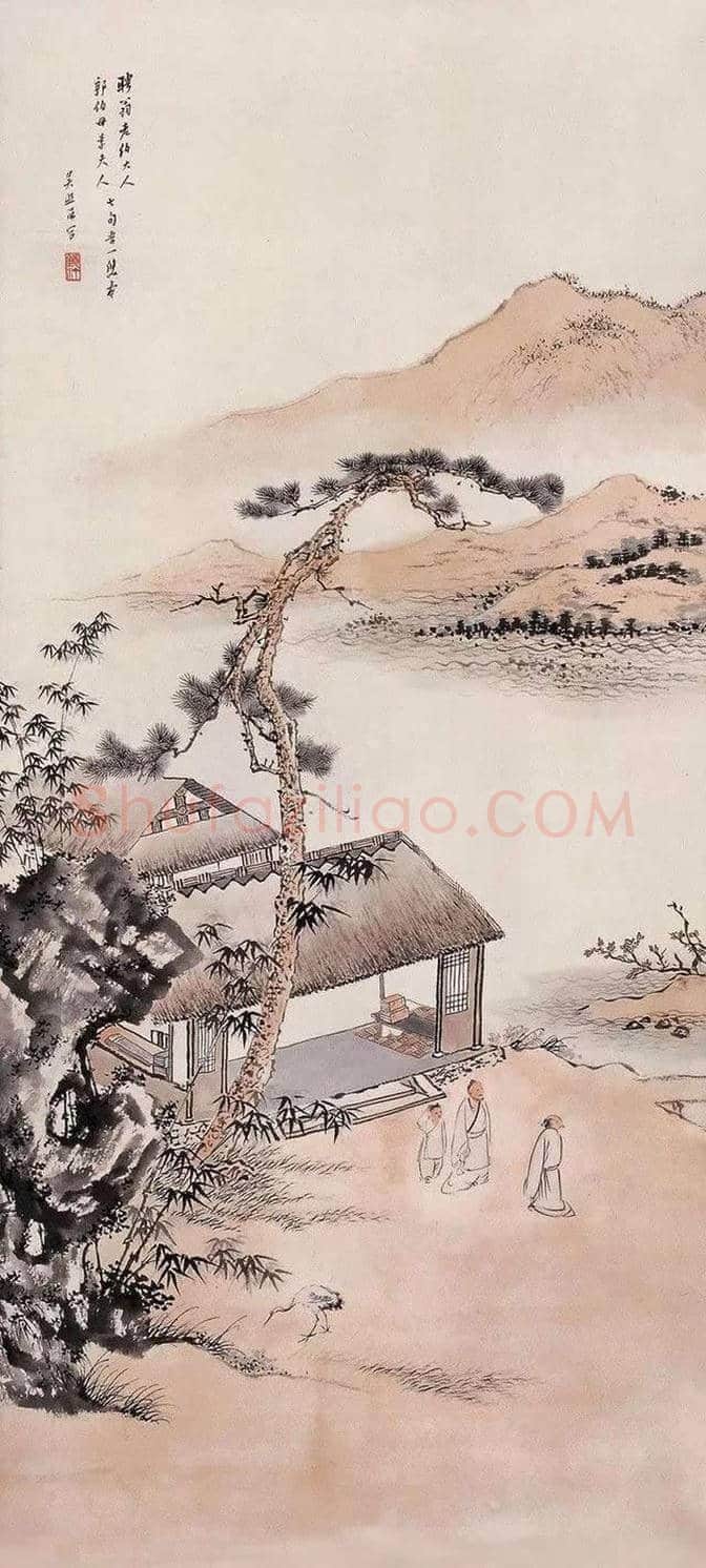 启功老师吴镜汀的山水画,堪称一流 | 书画文摘