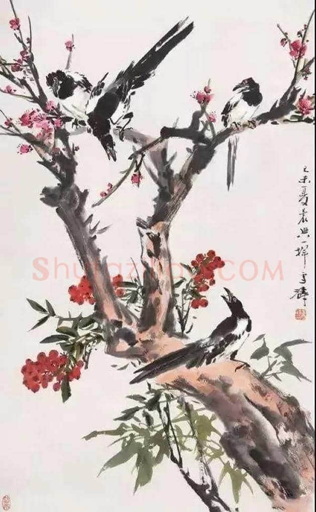 王雪涛梅花作品欣赏 | 灵性画梅 | 书画常识