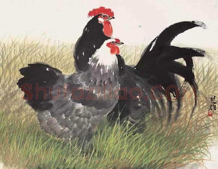 方楚雄工笔动物欣赏,很有乡土气息 | 书画资料