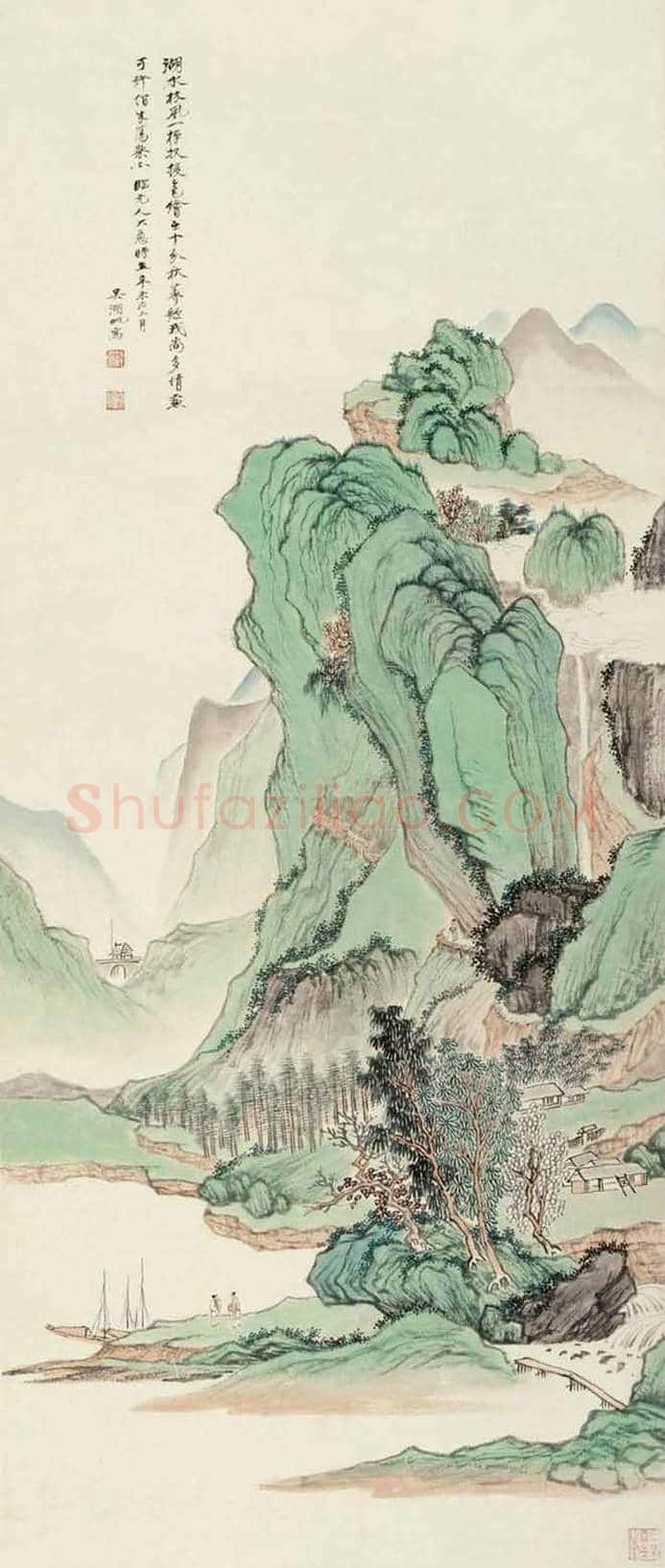吴湖帆山水画,雅腴灵秀、清韵缜丽 | 书画文摘