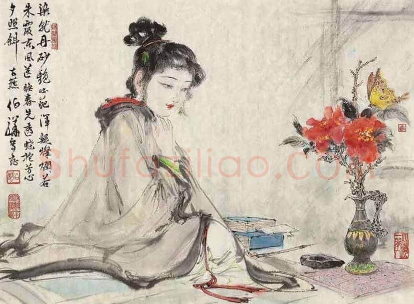 白伯骅笔下的美女 | 书画科普