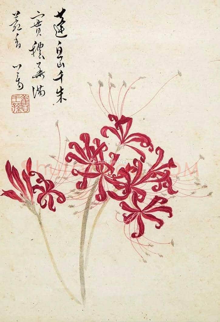 溥儒花卉作品欣赏 | 书画知识