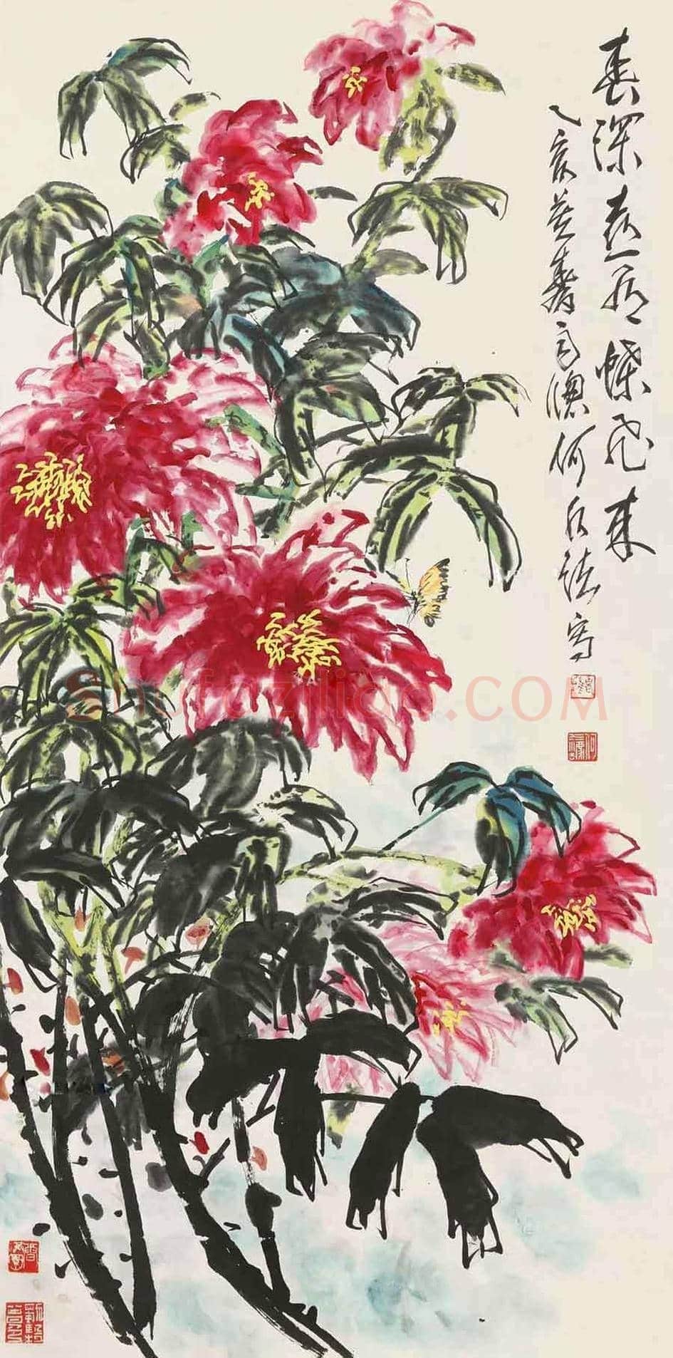 名家笔下的牡丹花【高清大图】 | 书画讲解