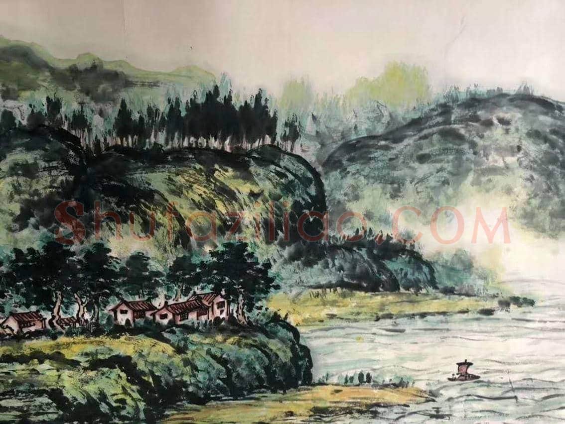 磅礴巨制——朱屺瞻《溪山信美》 | 国画欣赏
