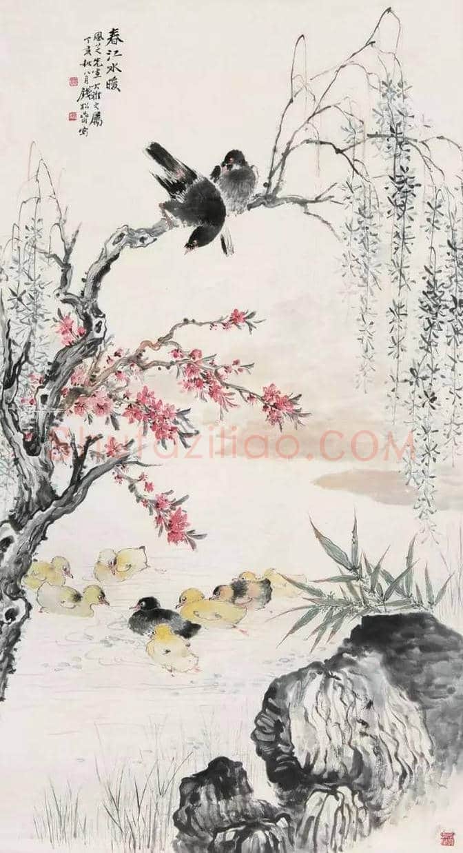 钱松喦花鸟画欣赏【20幅】 | 书画文摘
