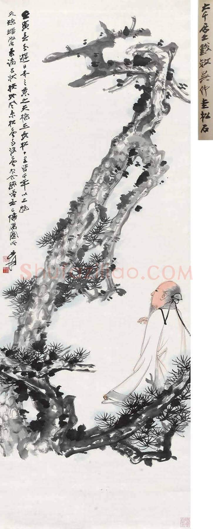 张大千高士图拍卖价格 | 书画学堂