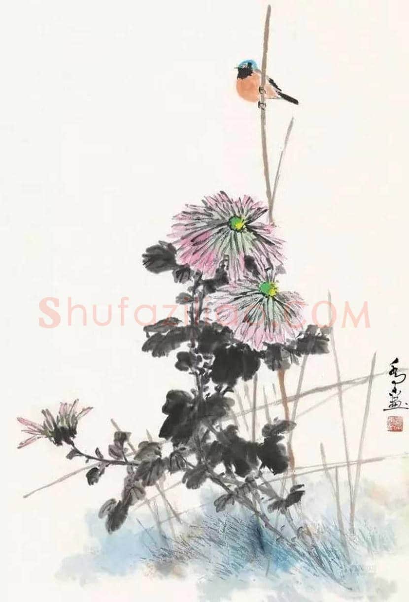 乔木花鸟作品欣赏 | 书画百科