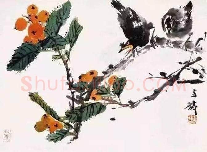吴昌硕等三位大师画笔下的枇杷 | 书画讲解
