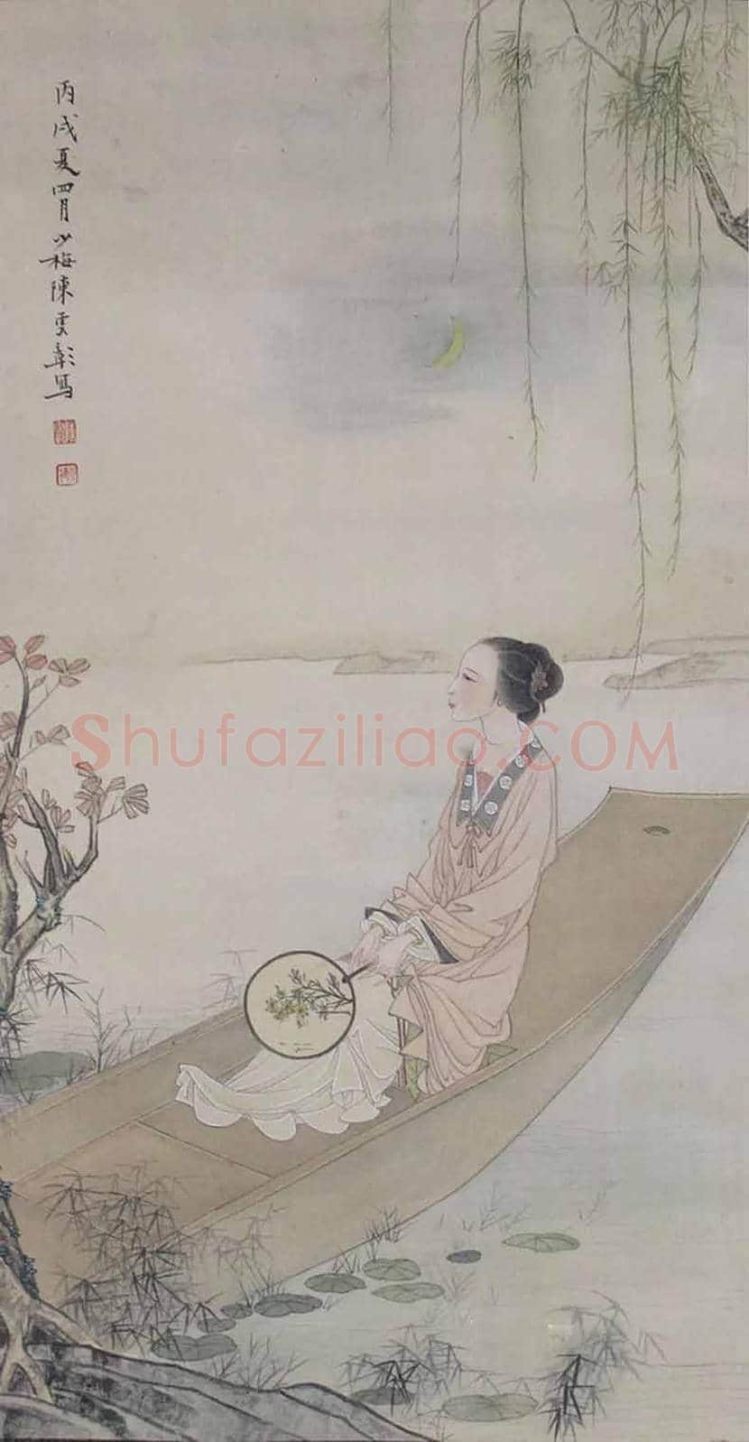 陈少梅人物画，有宋人风格 | 书画百科