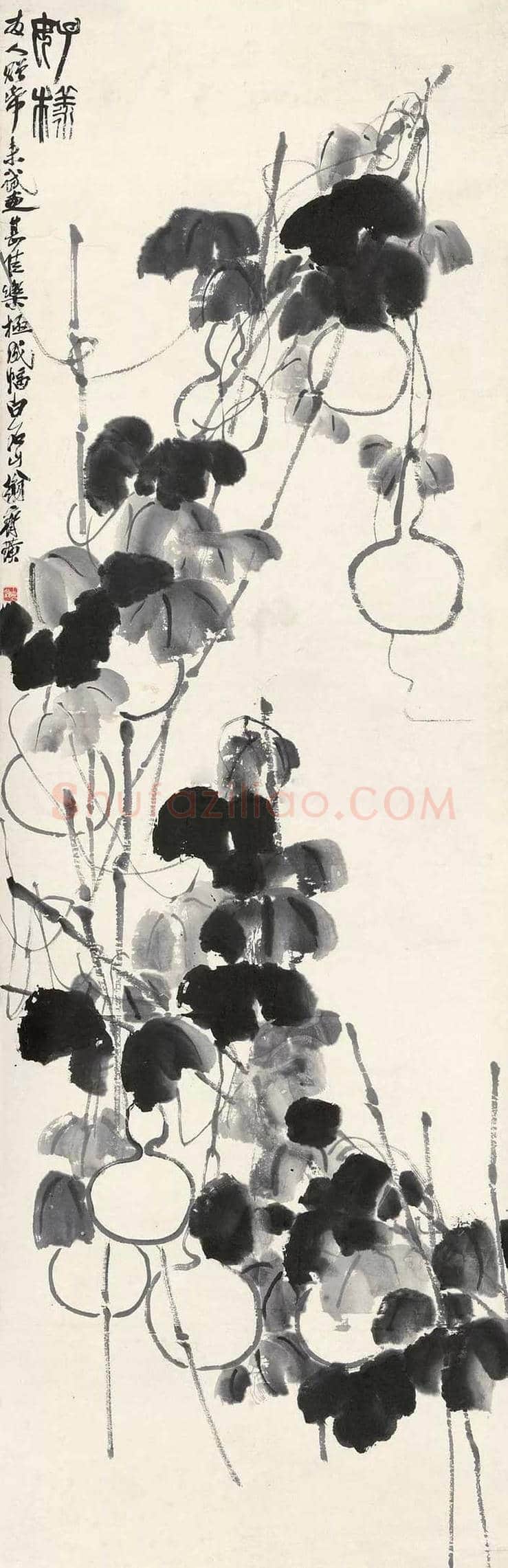 齐白石拍卖最贵的几幅葫芦作品 | 书画知识