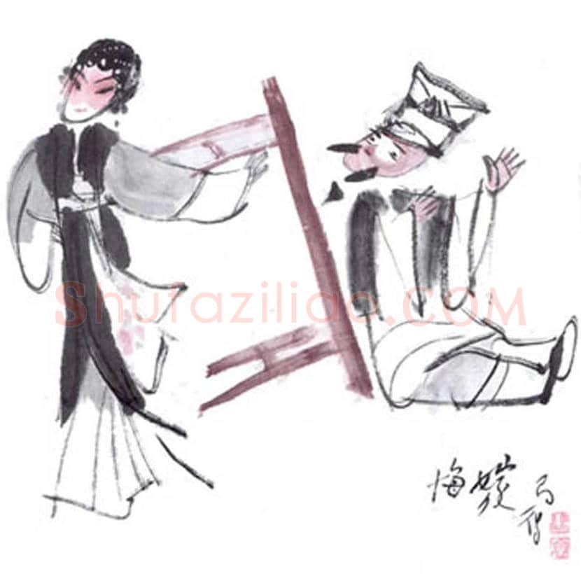 高马得戏曲人物画欣赏 | 书画讲解