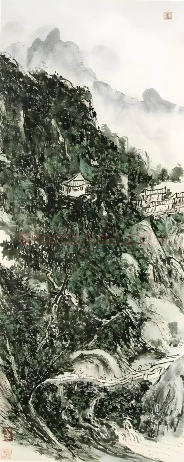 黄宾虹绘画技法丨对积墨表现技法的极致追求 | 书画文摘