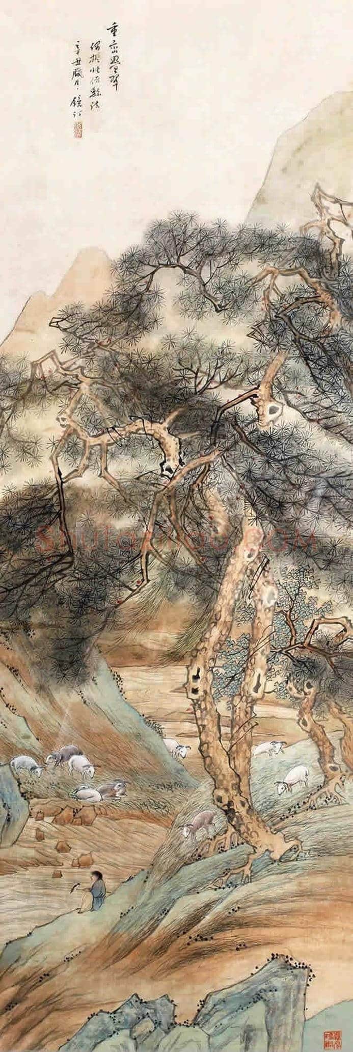 吴镜汀山水画欣赏 | 书画知识