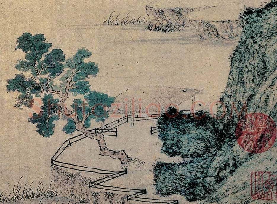 文徵明《绿荫草堂图》图赏 | 传世国画作品
