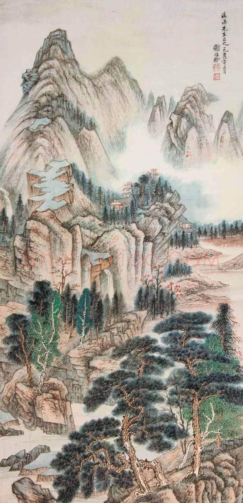 谢稚柳山水画欣赏 | 书画讲解